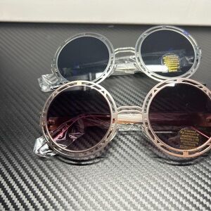 Round Cutout Frame Sunglasses (2-Pack)